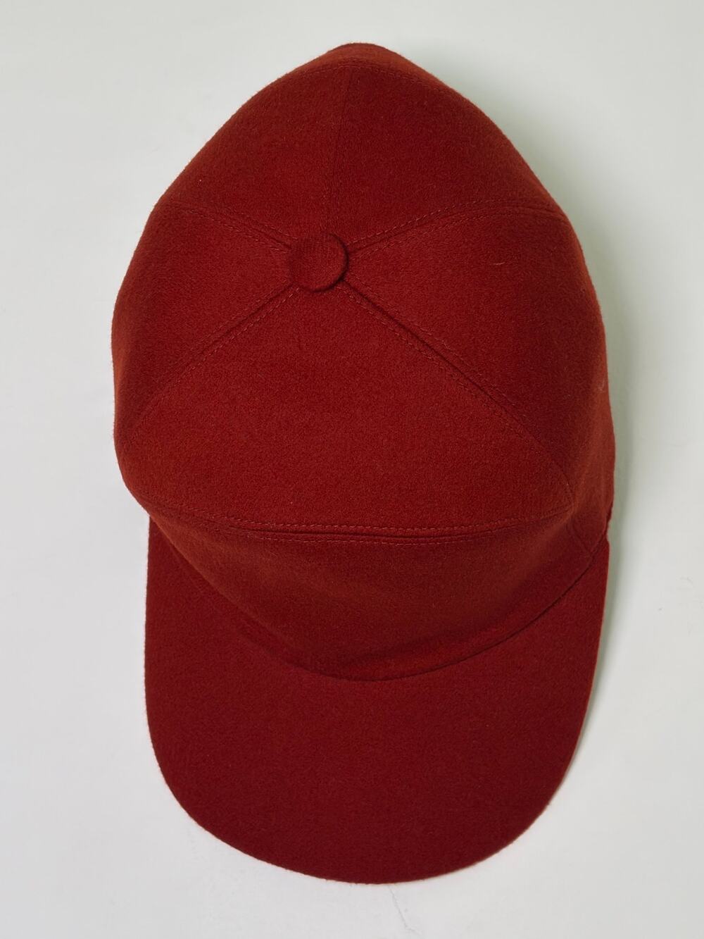 Loro Piana NWT Cashmere Red Baseball Cap- Size L